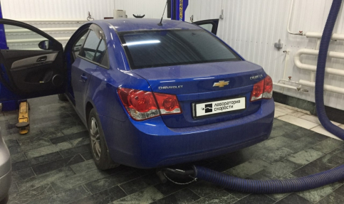 Чип тюнинг и удаление катализатора на CHEVROLET Cruze1.6 124hp 2011 года выпуска 