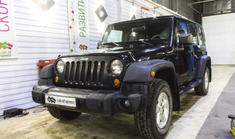 Jeep Wrangler 2.8d 2007 как реклама нашего тюнинга